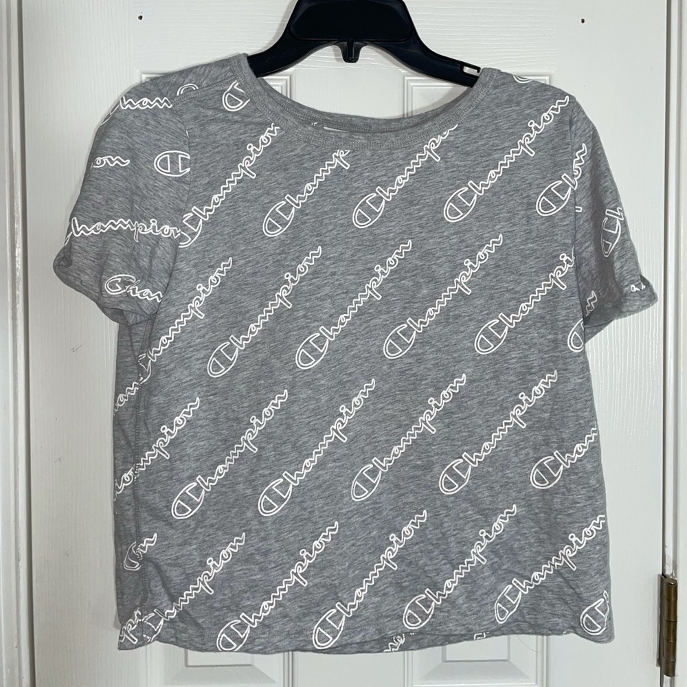 Gray champion athleticwear t-shirt
